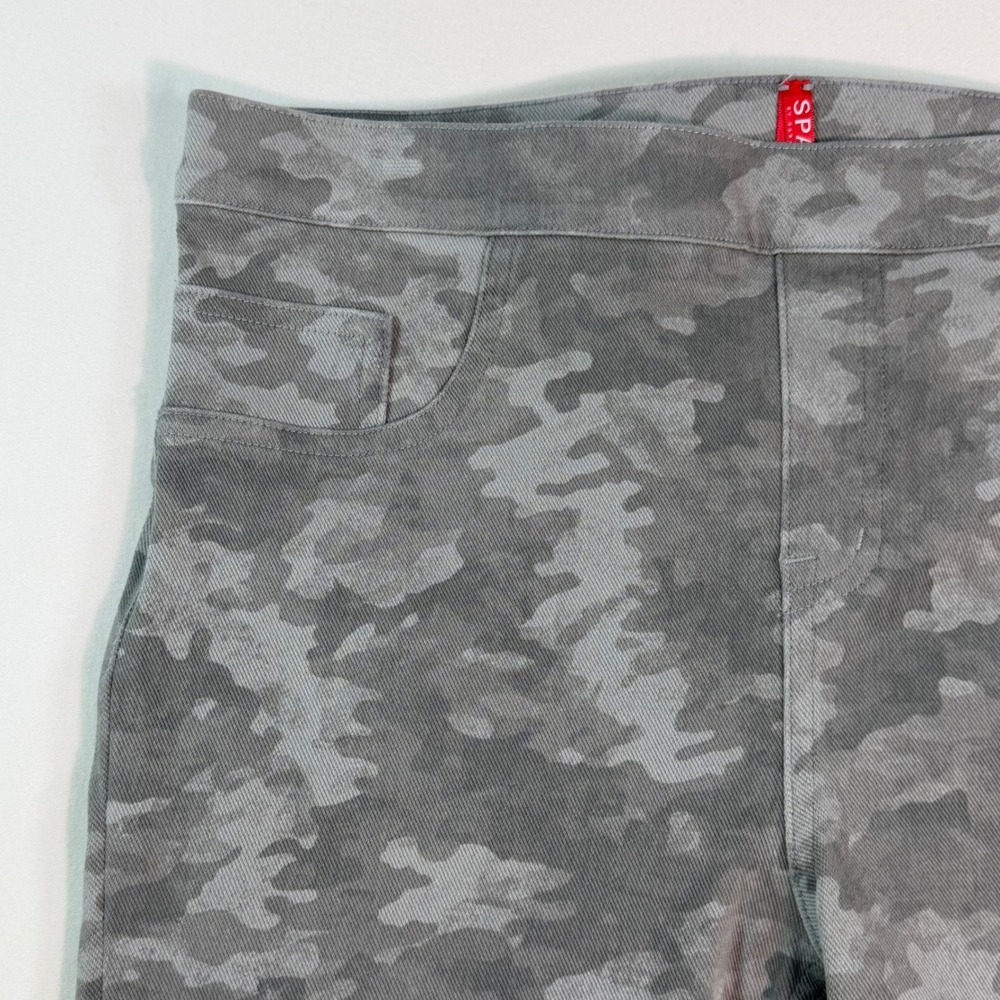 Spanx Womens Gray Camo Jean-ish Ankle Leggings High Waist Pull On 20018R Large - Picture 4 of 15